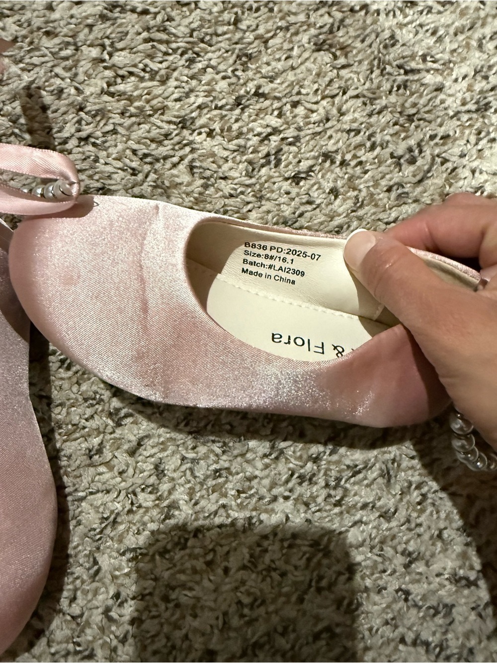 Felix & Flora Girls Toddler Little Ballet Shoes - Picture 4 of 4